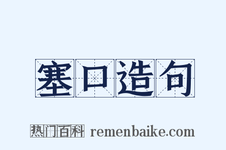 塞口造句是什么意思的图片